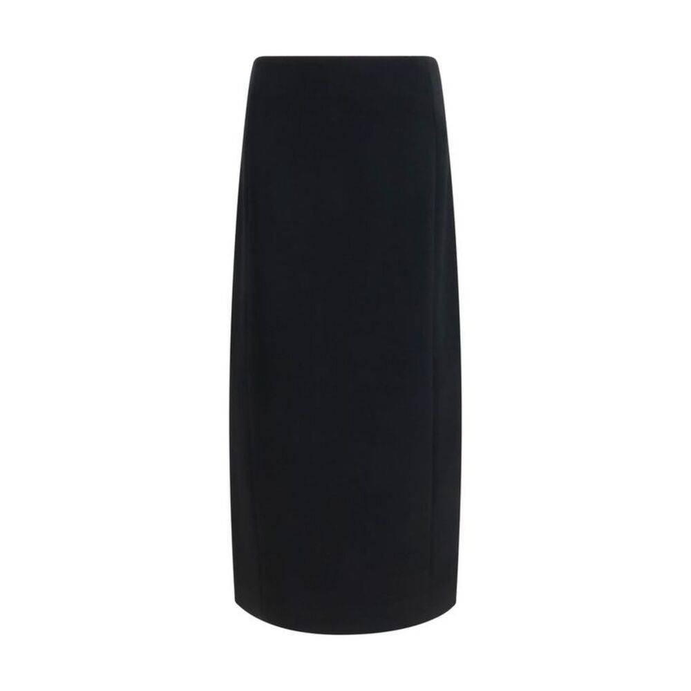 Khaite Black Acetate Long Women's Skirt